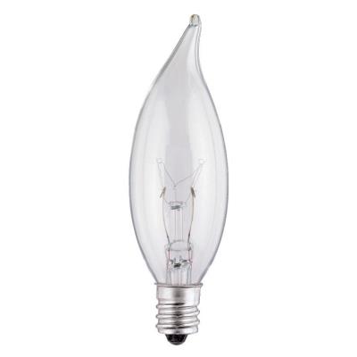15 Watt CA8 Flame Tip Incandescent Light Bulb