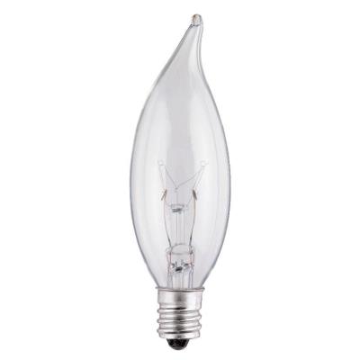 25 Watt CA8 Flame Tip Incandescent Light Bulb