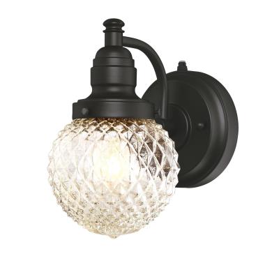 Eddystone One-Light Outdoor Wall Fixture with Dusk to Dawn Sensor