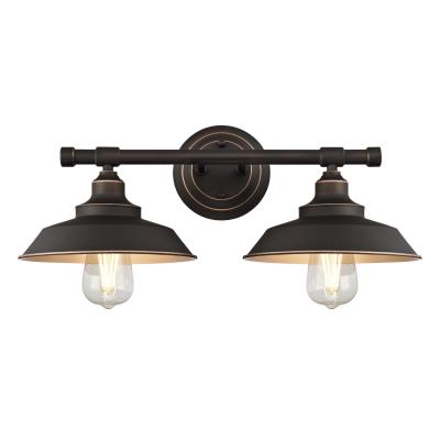 Iron Hill Two-Light Indoor Wall Fixture
