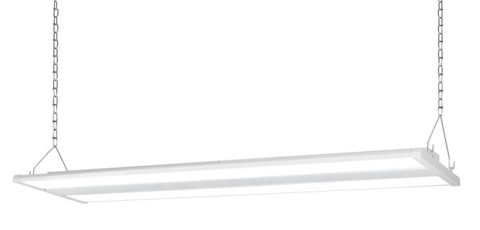 4 ft. 225 Watt LED Linear High Bay Fixture White Finish with Frosted Acrylic Diffuser