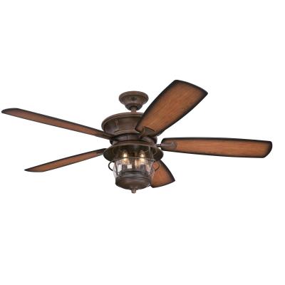 Brentford 52-Inch Indoor/Outdoor Ceiling Fan with Dimmable LED Light Fixture