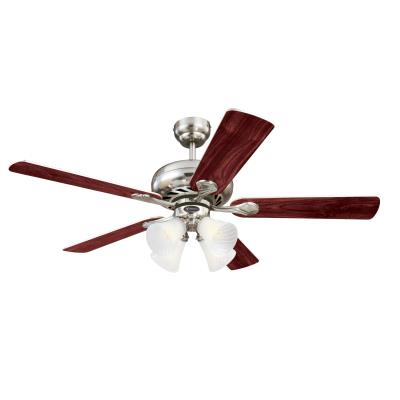 Swirl 52-Inch Indoor Ceiling Fan with Dimmable LED Light Fixture