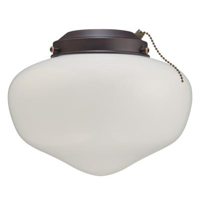 LED Schoolhouse Ceiling Fan Light Kit, Damp Location