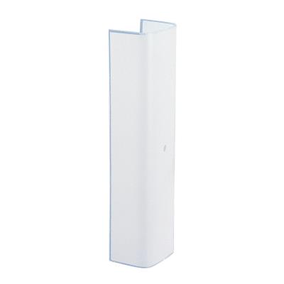 12-Inch White Channel Glass