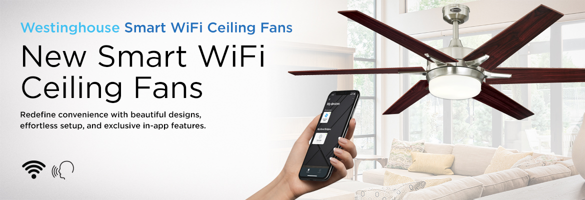 New Smart WiFi Ceiling Fans