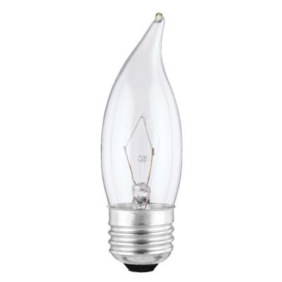 25 Watt CA10 Flame Tip Incandescent Light Bulb