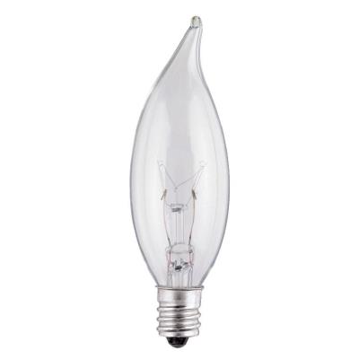 25 Watt CA8 Flame Tip Incandescent Light Bulb