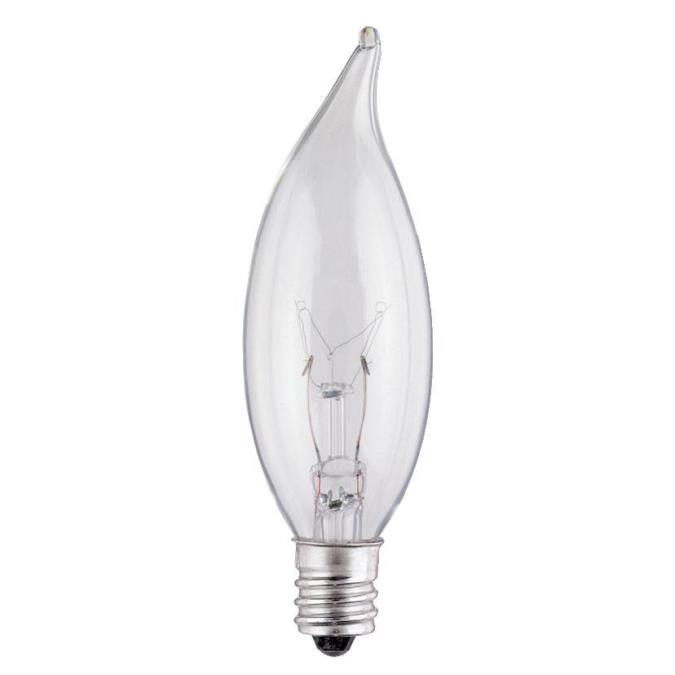 20 bulbs Westinghouse 25W CA10 Flame Tip Incandescent Clear E26 Med Base 