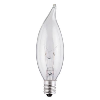 25 Watt CA8 Flame Tip Incandescent Light Bulb