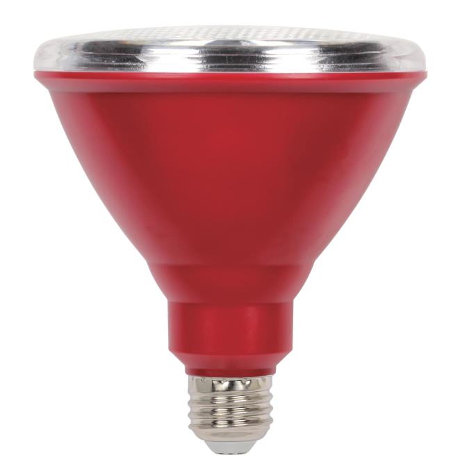 LOXYEE PAR38 Flood Orange Light Bulb,4 Pack-Diable,E26 Base Orange Flood Light Outoor(20W