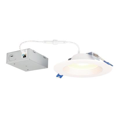 15 Watt (100 Watt Equivalent) 5-6-Inch Dimmable Deep Baffle Recessed LED Downlight with Color Temperature Selection, ENERGY STAR