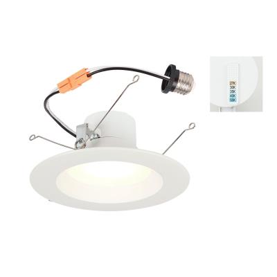 14 Watt (100 Watt Equivalent) 5-6-Inch Dimmable Recessed LED Downlight with Color Temperature Selection 