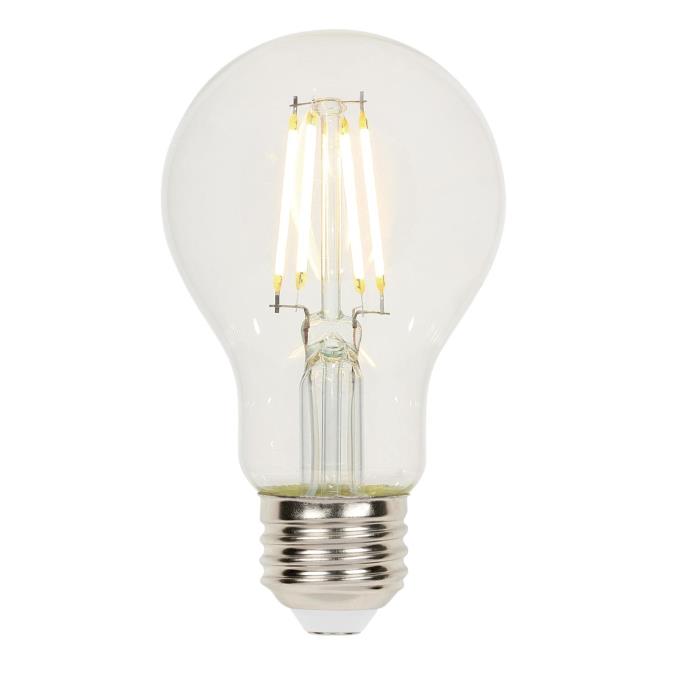 A19 Dimmable Clear Filament Medium Base Westinghouse Lighting 4316420 4.5 6 Pack LED Light Bulb Six Pack 40-Watt Equivalent 
