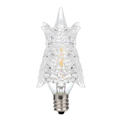 0.6 Watt (7 Watt Equivalent) Star Dimmable Filament LED Light Bulb, 3000K Clear E12 (Candelabra) Base, 120 Volt, Box