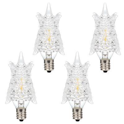 0.6 Watt (7 Watt Equivalent) Star Dimmable Filament LED Light Bulb, 3000K Clear E12 (Candelabra) Base, 120 Volt, Box, 4-Pack