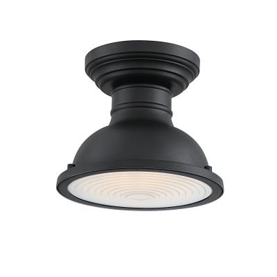 Orson 9-Inch One-Light Outdoor Semi Flush Mount Ceiling Fixture, Dark Sky Friendly