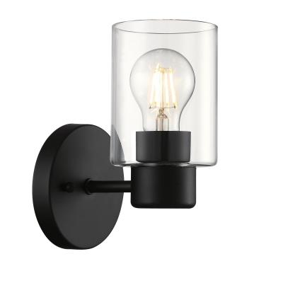 Westinghouse Sylvestre One-Light Indoor Wall Fixture – Brushed Silver, Drum Shade, 6227800