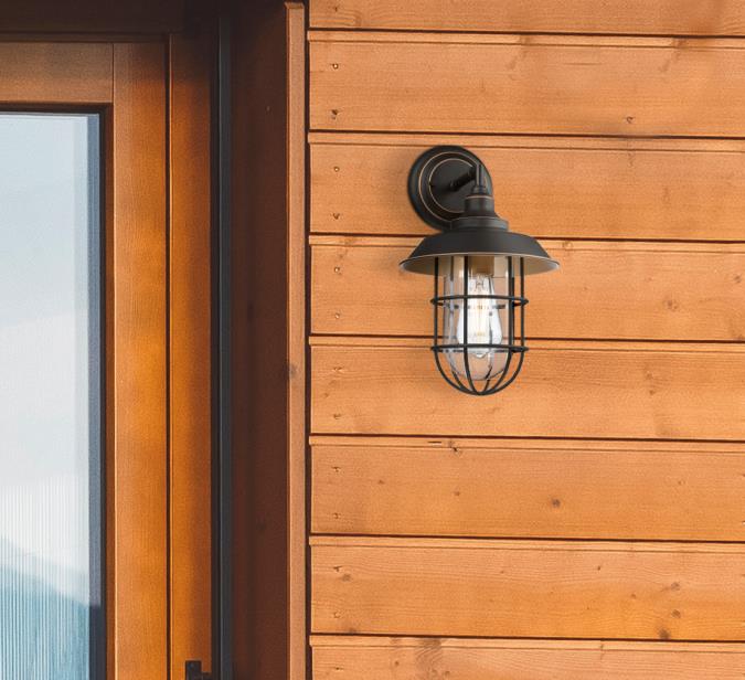Westinghouse Lighting Iron Hill One-Light Outdoor Wall Fixture, Black ...