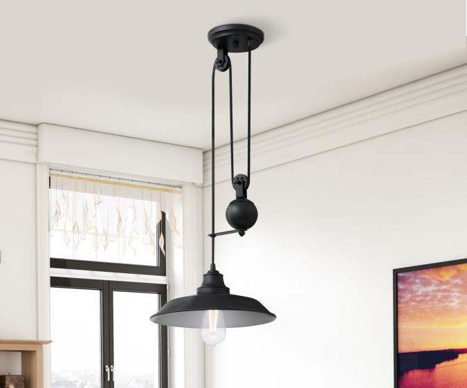 Westinghouse Lighting Iron Hill One-Light Indoor Pulley Pendant