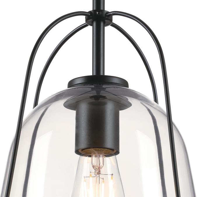 Westinghouse Lighting Kewadin OneLight Indoor Pendant, Matte Black Finish