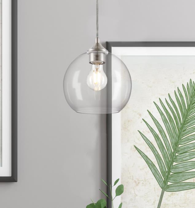 TOTONOE LIGHT グレー Westinghouse Lighting Tatze One-Light Indoor Mini Pendant, Brushed