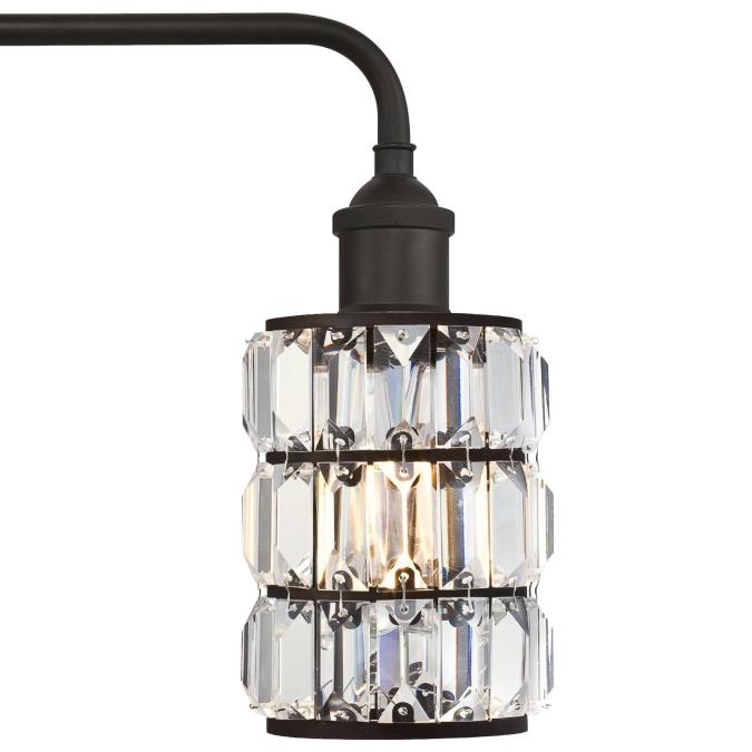 Oil Rubbed Bronze Finish with Crystal Prism Glass Westinghouse Lighting 6337900 Sophie Three-Light Indoor Wall Fixture 