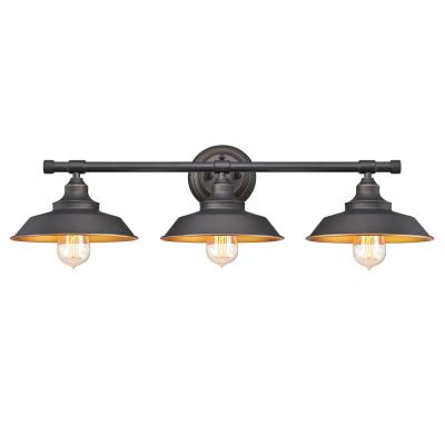 Iron Hill Three-Light Indoor Wall Fixture