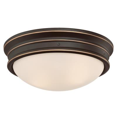 Meadowbrook 13-Inch, Two-Light Indoor Flush Mount Ceiling Fixture