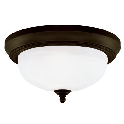 Two-Light Indoor Flush-Mount Ceiling Fixture