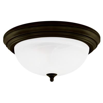 Three-Light Indoor Flush-Mount Ceiling Fixture