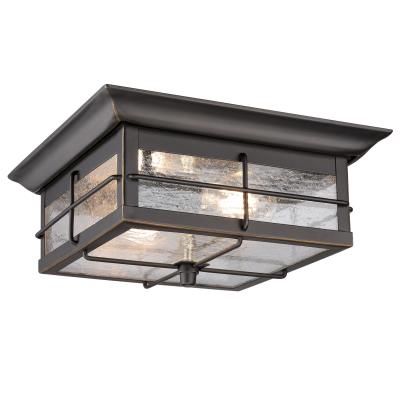 11-Inch Orwell Two-Light Outdoor Flush Mount Fixture