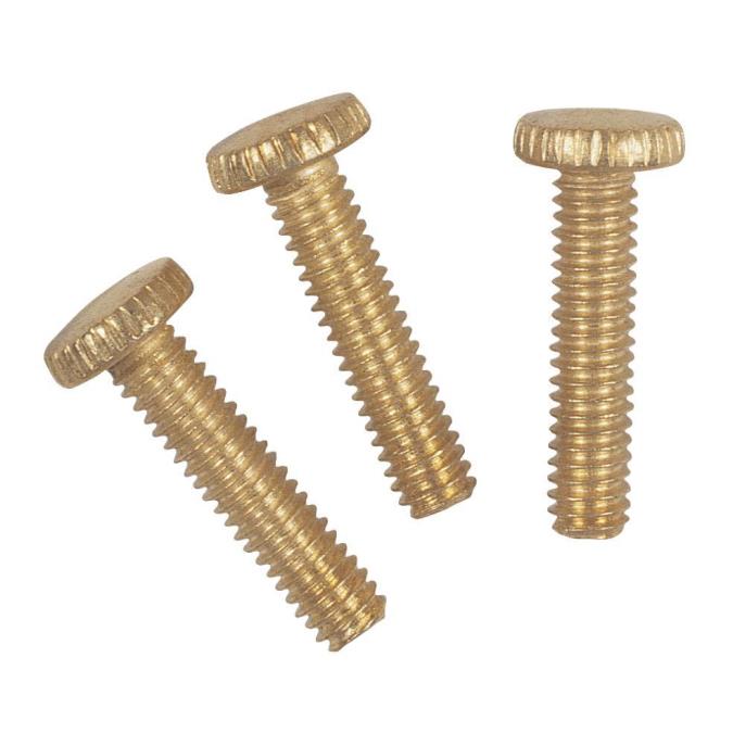 Westinghouse Three BrassPlated Steel Knurled Head Screws