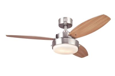 Alloy 42-Inch Indoor Ceiling Fan with LED Light Fixture