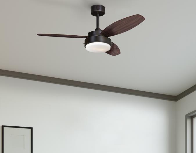 Alloy 42-Inch Reversible Three-Blade Indoor Ceiling Fan Westinghouse 7876400 