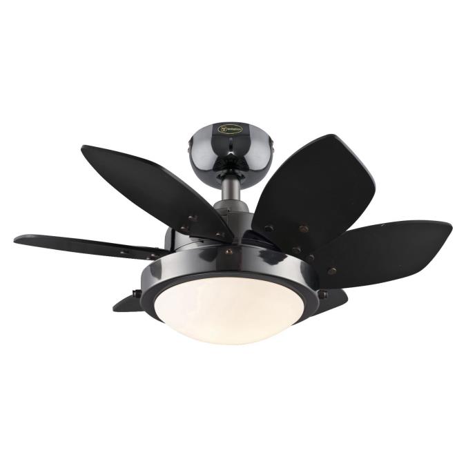 Westinghouse Lighting Quince 24 Inch Six Blade Indoor Ceiling Fan Metal Finish With Dimmable Le - Quince 24 Inch Indoor Ceiling Fan With Dimmable Led Light Fixture