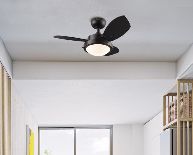 Chrome Brown Indoor Ceiling Fan Details about   Westinghouse Wengue 30 In 
