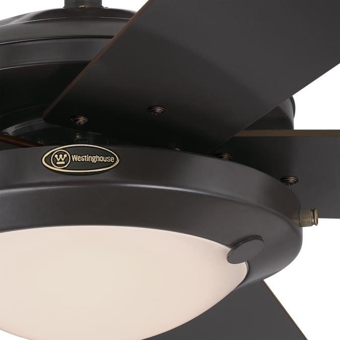 Westinghouse Lighting Comet 52Inch FiveBlade Indoor Ceiling Fan, Espresso Finish with Dimmable LED