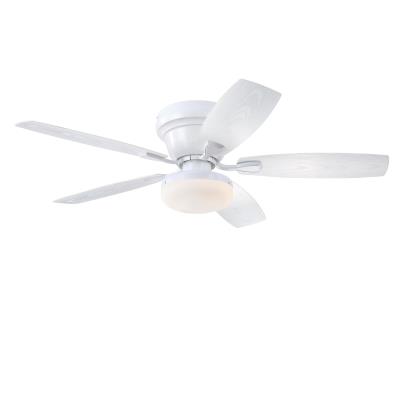 Contempra 52-Inch Indoor/Outdoor Ceiling Fan with Dimmable LED Light Fixture, Matte White Finish, Remote Control Included