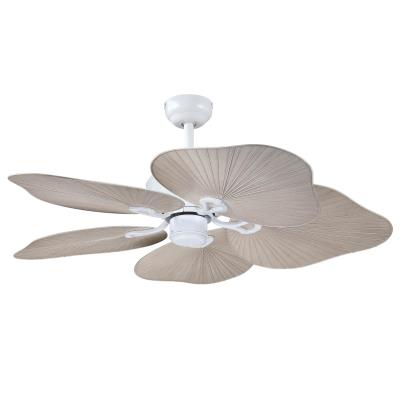 Oasis 44-Inch Indoor/Outdoor Ceiling Fan, Matte White Finish with Bahama Gray ABS Blades, Remote Control Included
