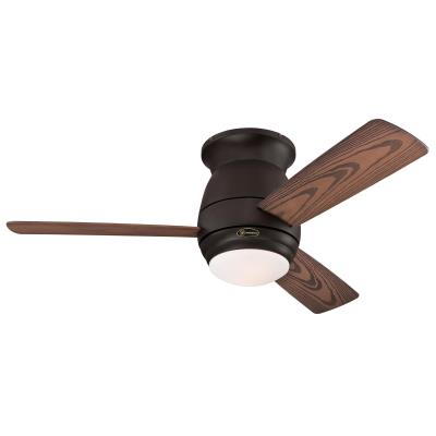Halley 44-Inch Indoor/Outdoor Smart WiFi Ceiling Fan with Dimmable LED Light Fixture