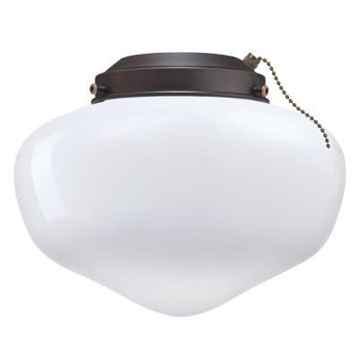 LED Schoolhouse Ceiling Fan Light Kit, Damp Location