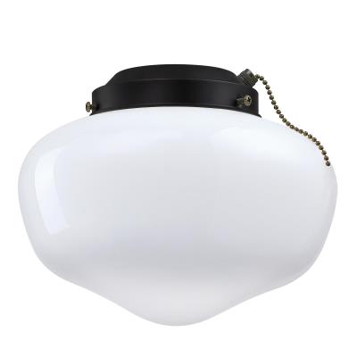 One-Light Schoolhouse Ceiling Fan Light Kit, Indoor/Outdoor