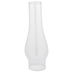 2-5/8-Inch Handblown Clear Glass Chimney