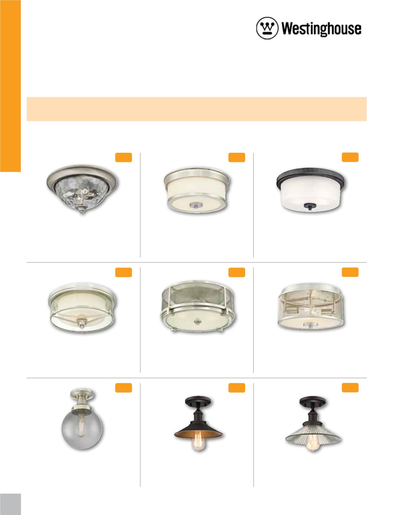 Westinghouse Lighting Catalog Light Fixtures, Ceiling Fans & Accessories